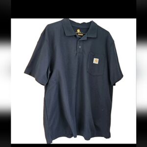 Carhartt Men's Dark Blue Polo Shirt